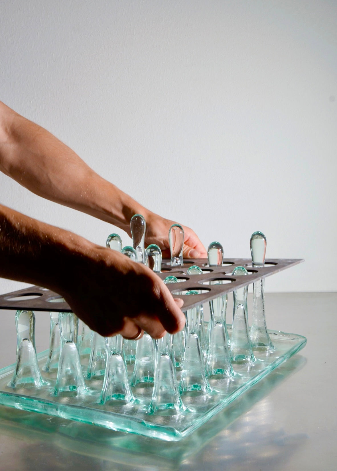 GERONNEN RETRO 20 — Glass and Steel Object